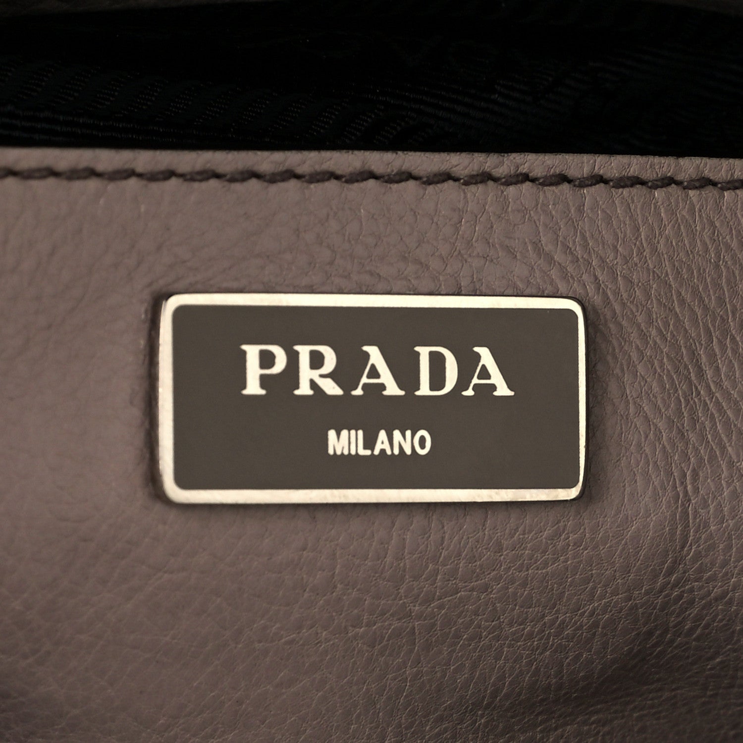 Prada Glace Calf Suede Twin Pocket Tote Pomice 6 of 10