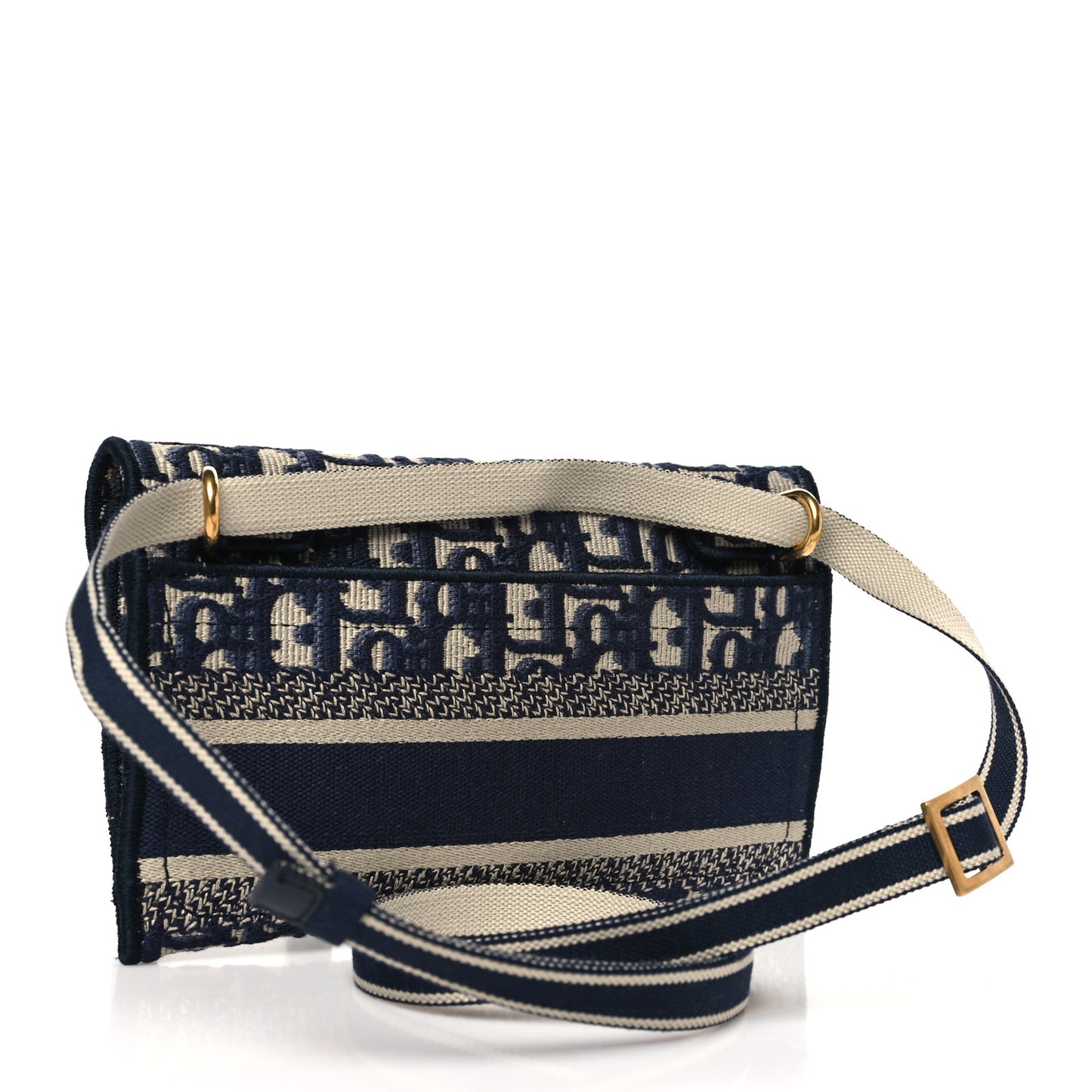 Oblique Slim Saddle Pouch Blue