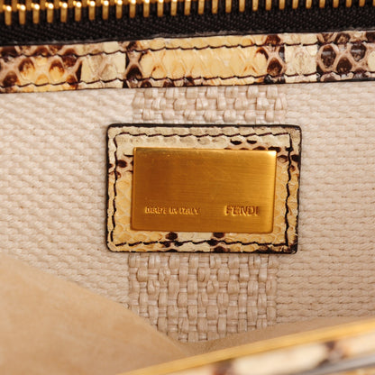 Fendi Python Medium Peekaboo Iconic Satchel Tan 6 of 8
