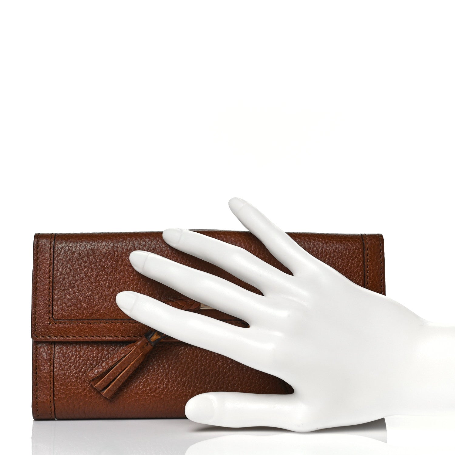 Gucci Cellarius Calfskin Bella Continental Wallet Cuir 3 of 15