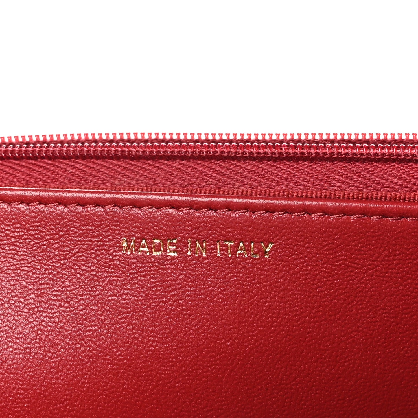 Lambskin Quilted Crystal Pearl CC Wallet On Chain WOC Burgundy