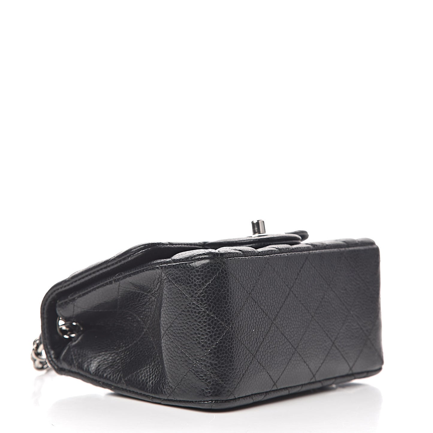Caviar Quilted Mini Square Flap Black