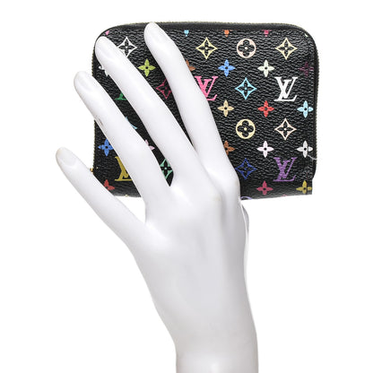 Louis Vuitton Monogram Multicolor Zippy Coin Purse Black Grenade 2 of 6