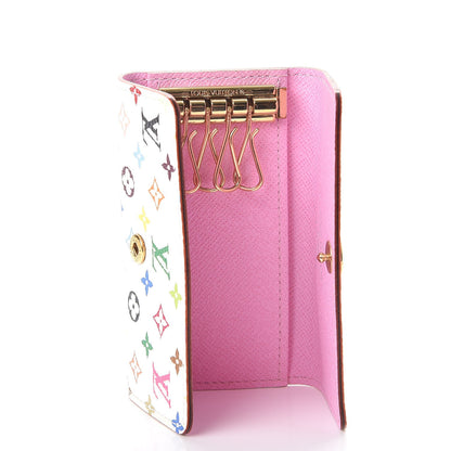 Louis Vuitton Monogram Multicolor Multicles 4 Key Holder White Litchi 5 of 7