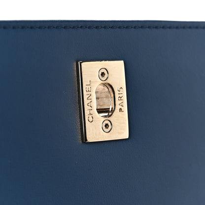 Chanel Caviar Quilted Small Business Affinity Flap Blue 7 of 12