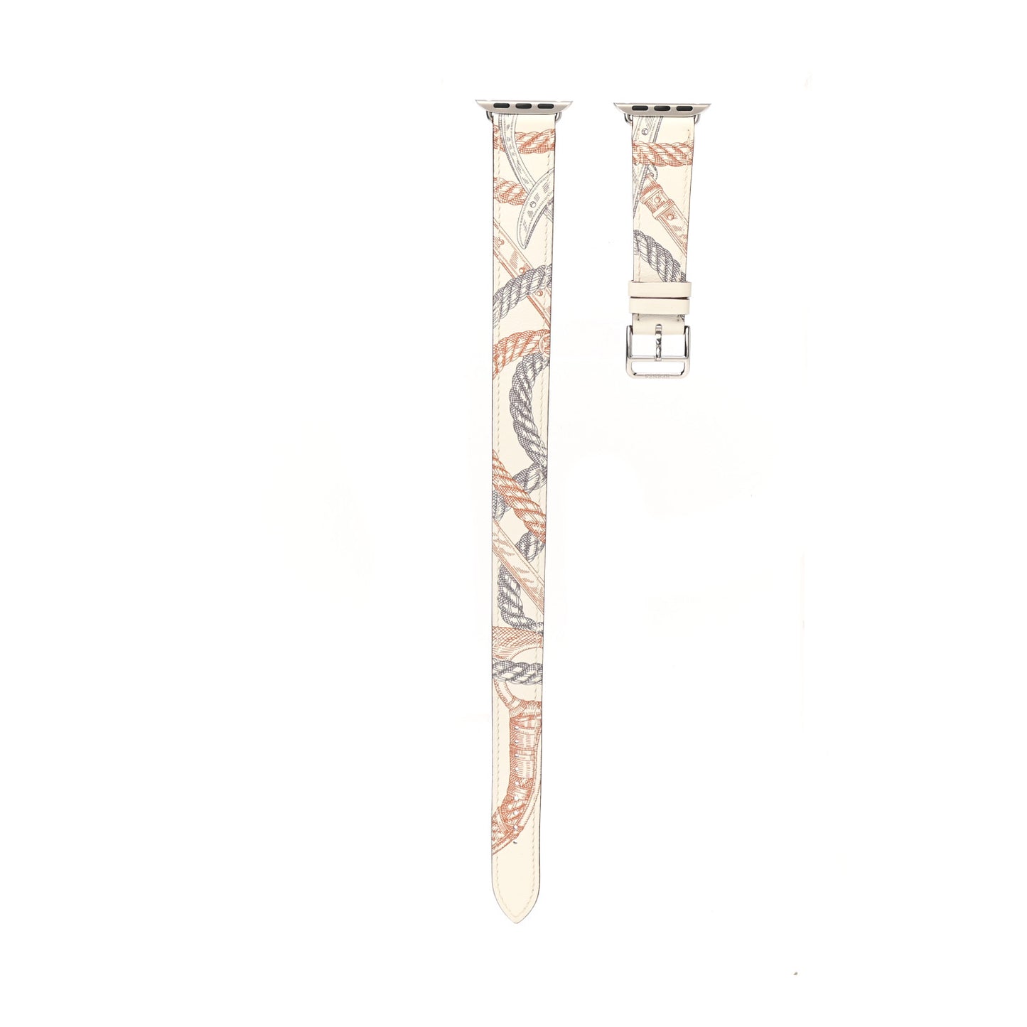 Swift Della Cavalleria Print 40mm Apple Double Tour Watch Strap White
