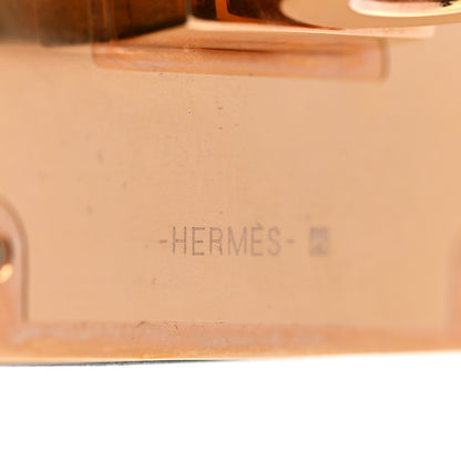 Hermes Shiny Alligator Kelly Dog Bracelet T1 Black 6 of 7