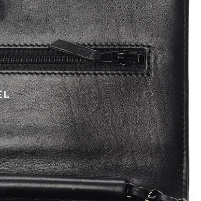 Chanel Calfskin Quilted Boy Wallet On Chain WOC So Black 12 of 17