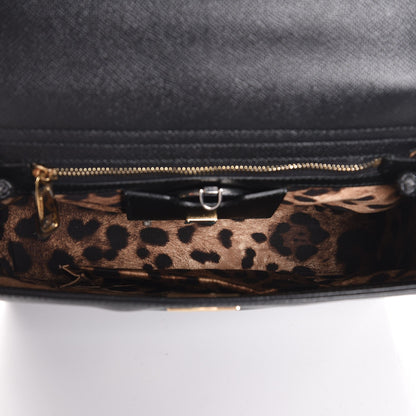 Dolce & Gabbana Dauphine Medium Sicily Top Handle Satchel Black 5 of 10