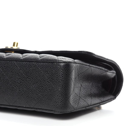 Chanel Caviar Quilted Medium Double Flap Black 7 of 14
