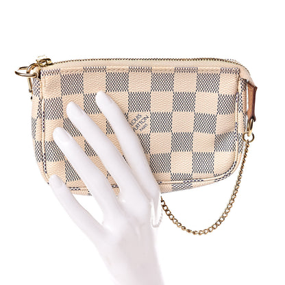 Louis Vuitton Damier Azur Mini Pochette Accessories 2 of 9