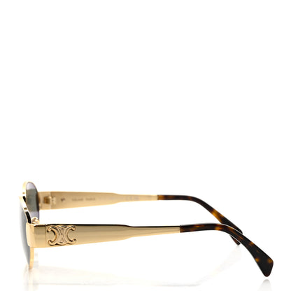 Celine Metal Triomphe 01 Sunglasses CL40235U Gold Green 3 of 7