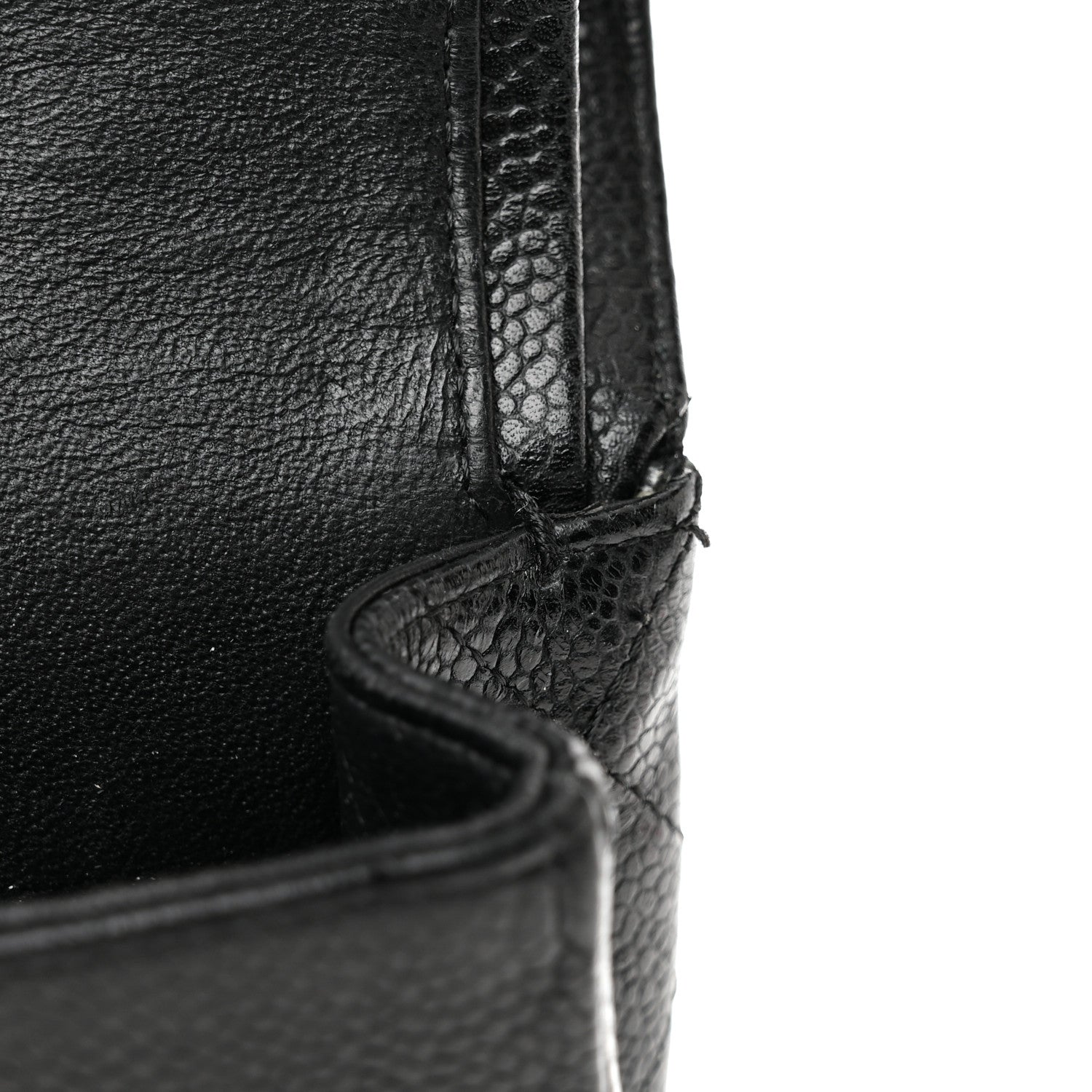 Chanel Caviar Quilted Medium Double Flap Black 12 of 13