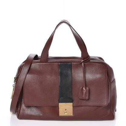 Marc Jacobs Leather Frankie Zip Handbag Chestnut 1 of 16