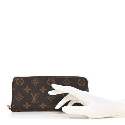 Louis Vuitton Monogram Clemence Wallet Rose Ballerine 2 of 7