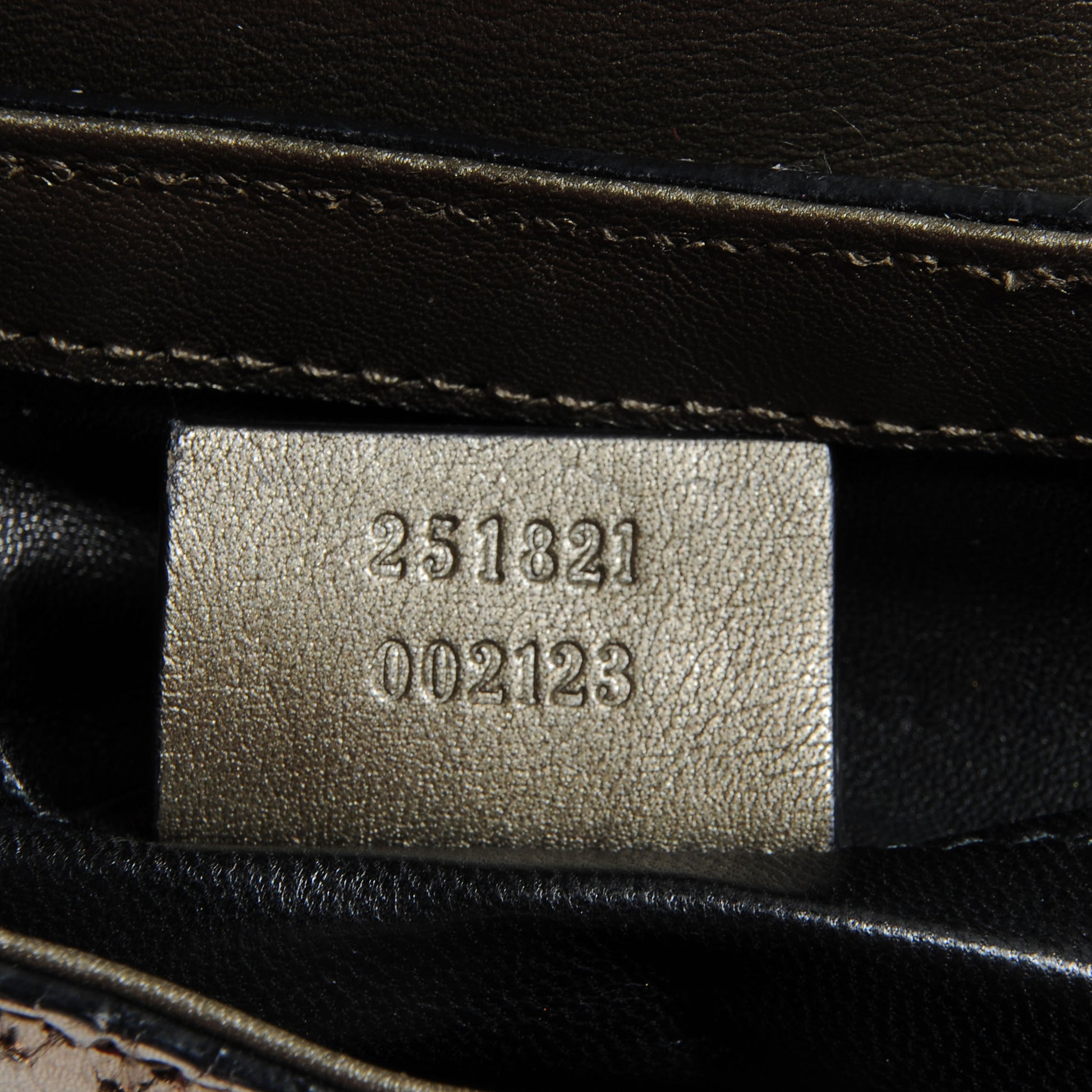 Gucci Python Small 1973 Chain Shoulder Bag Gunmetal 7 of 7