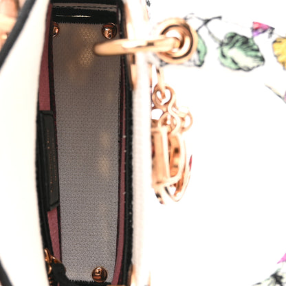 Christian Dior Canvas Florilegio Embroidered Mini Lady D-Lite White Multicolor 5 of 12