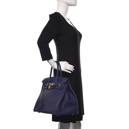 Hermes Togo Birkin 35 Bleu Encre 2 of 35