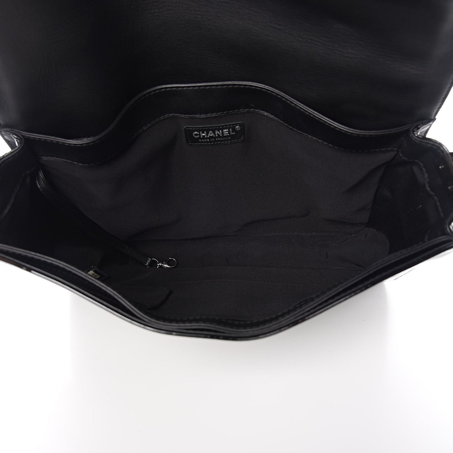 Patent Large Boy Reverso Flap Black