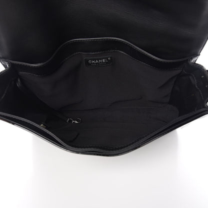 Chanel Patent Large Boy Reverso Flap Black 5 of 10