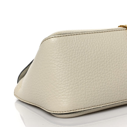 Valentino Garavani Pebbled Calfskin Small VRing Shoulder Bag Light Ivory 7 of 8