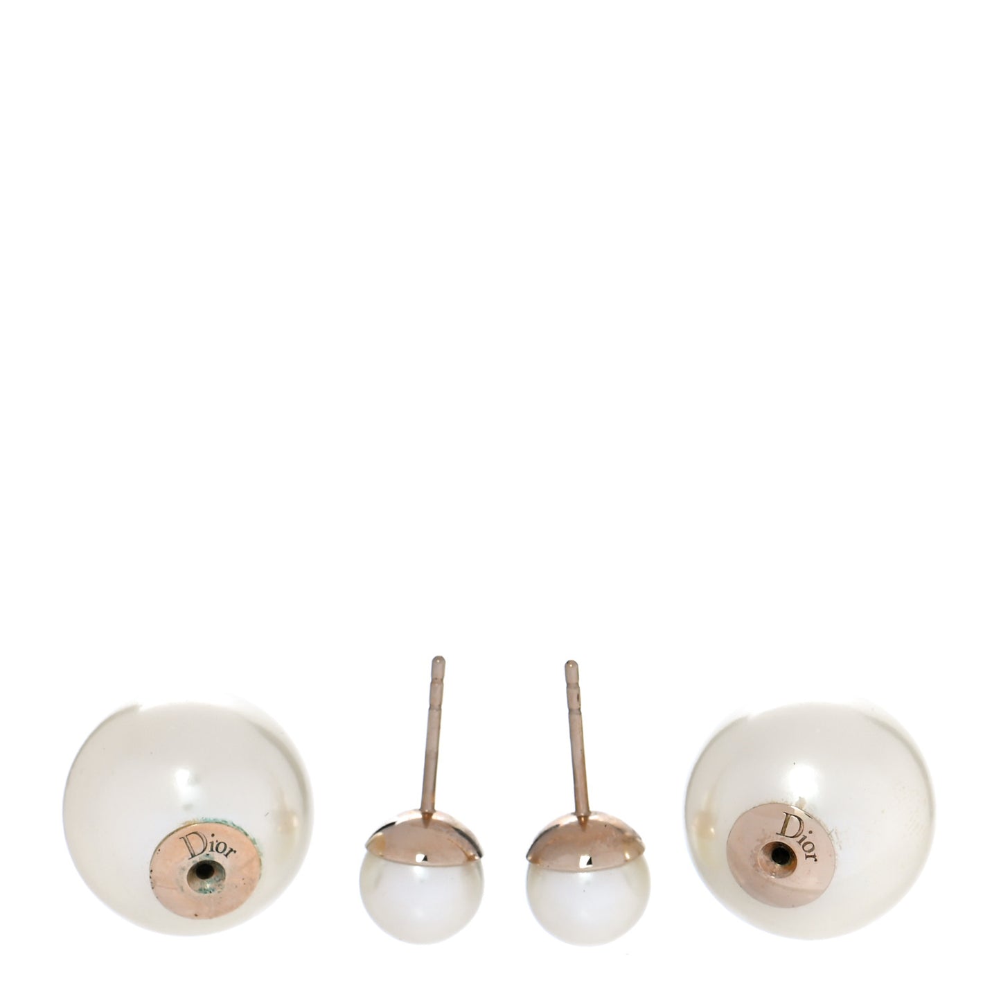 Pearl Mise En Dior Tribal Earrings Gold