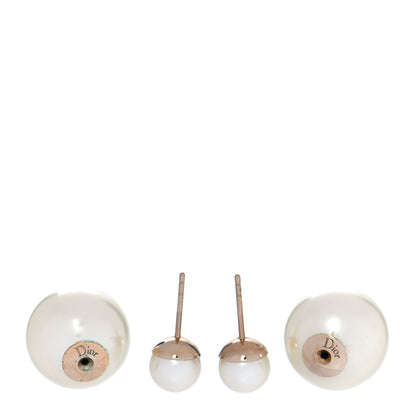 Christian Dior Pearl Mise En Dior Tribal Earrings Gold 3 of 5