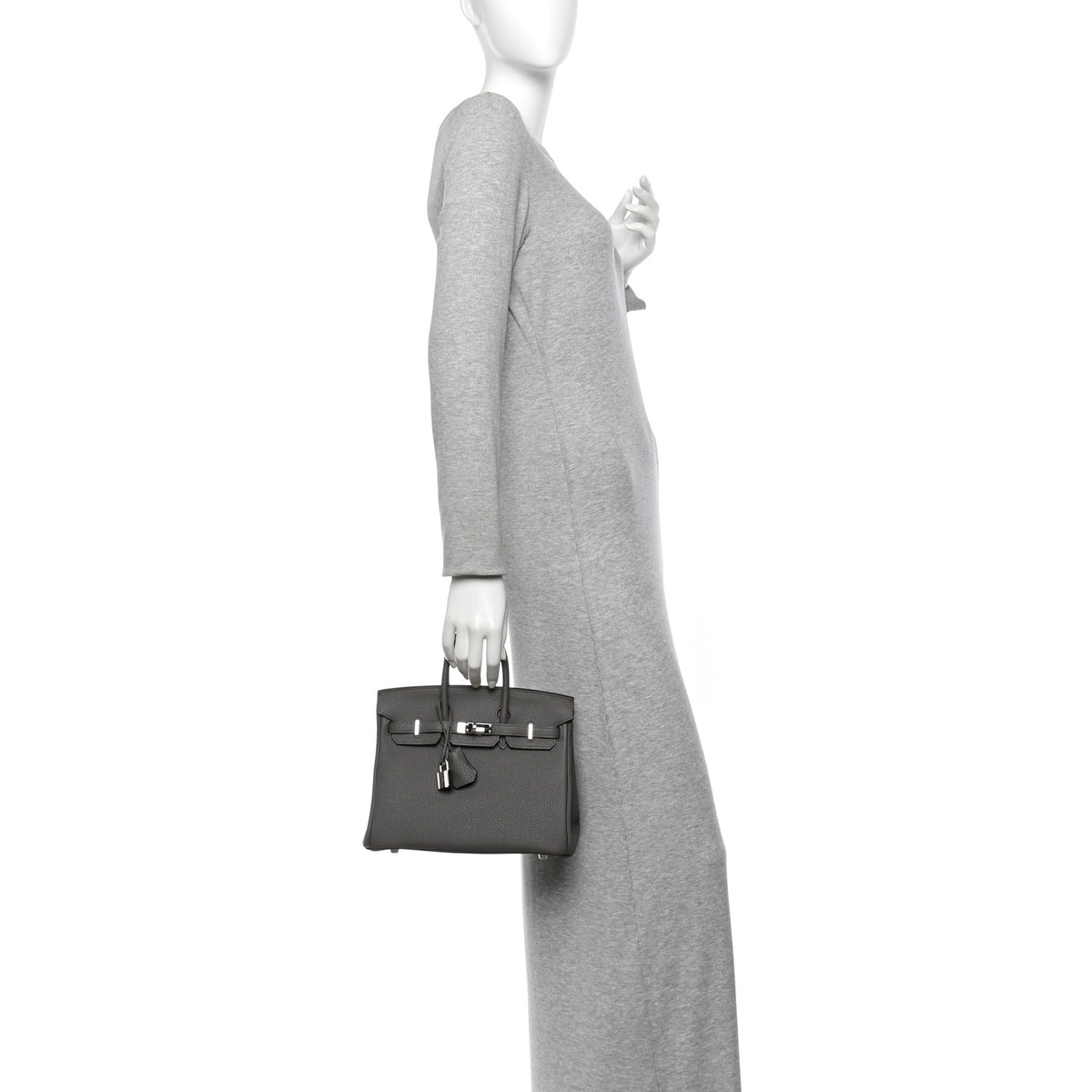 Hermes Togo Birkin 25 Etain 2 of 10
