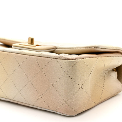 Chanel Metallic Goatskin Quilted Mini Rectangular Flap Gold 10 of 12