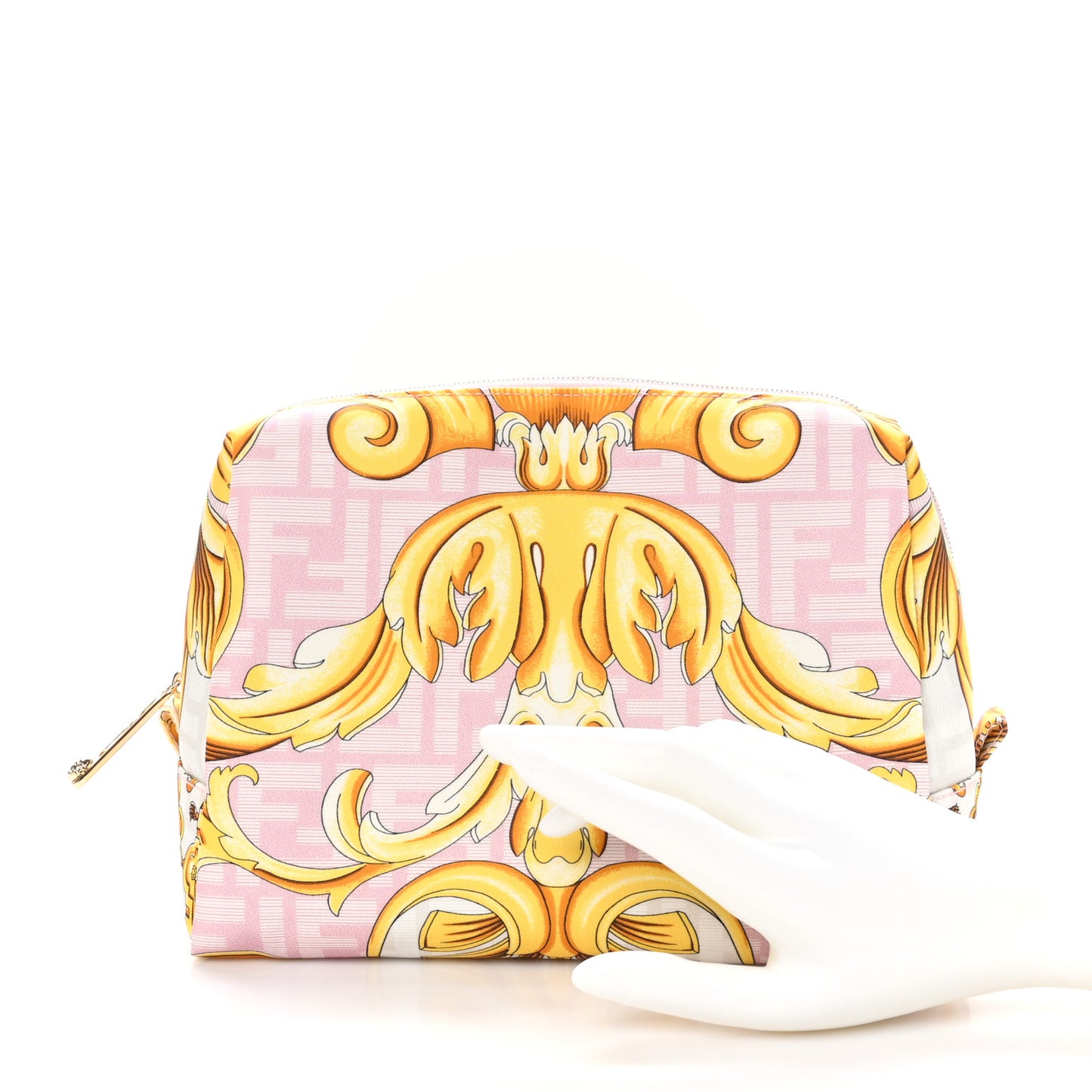x VERSACE 1974 Embossed Medium Beauty Pouch