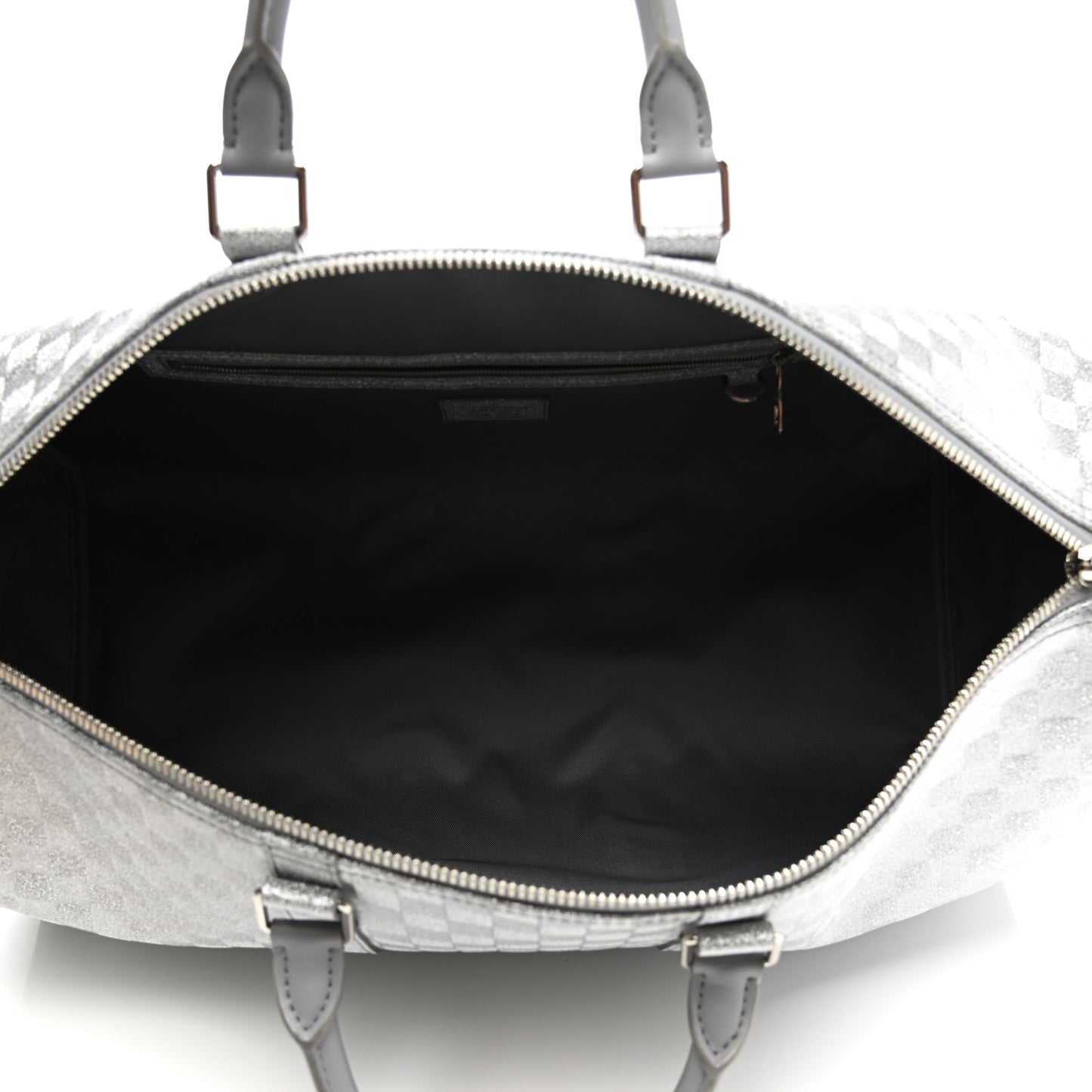 Damier Glitter Keepall Bandouliere 50 Silver
