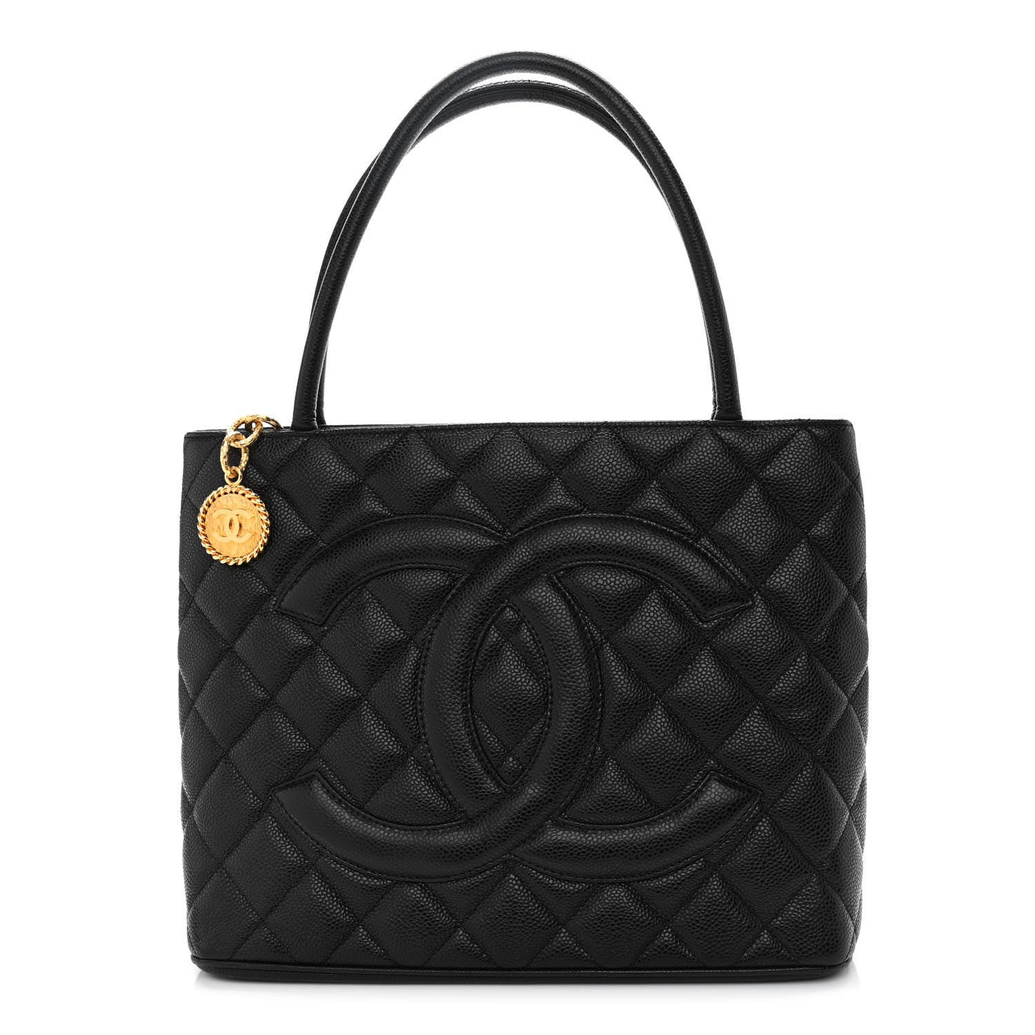 Chanel Caviar Quilted Medallion Tote Black 1 of 10