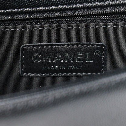 Chanel Caviar Quilted New Medium Boy Flap Black 8 of 9