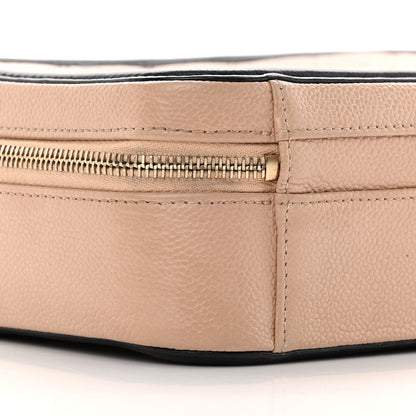 Chanel Caviar Quilted Medium CC Filigree Vanity Case Beige Black 9 of 19