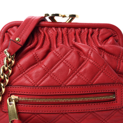 Marc Jacobs Calfskin Quilted Little Stam Red 10 of 10