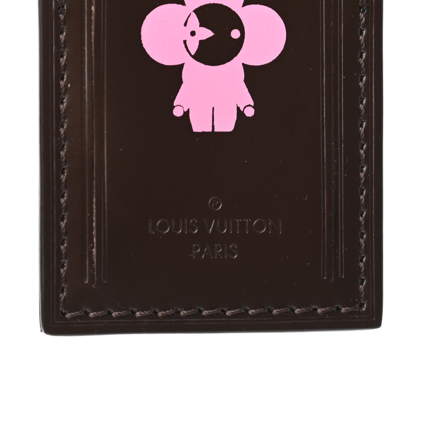 Calfskin Luggage Tag Ebene