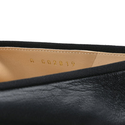 Chanel Lambskin Patent Cap Toe Ballerina Flats 40 Black 8 of 9