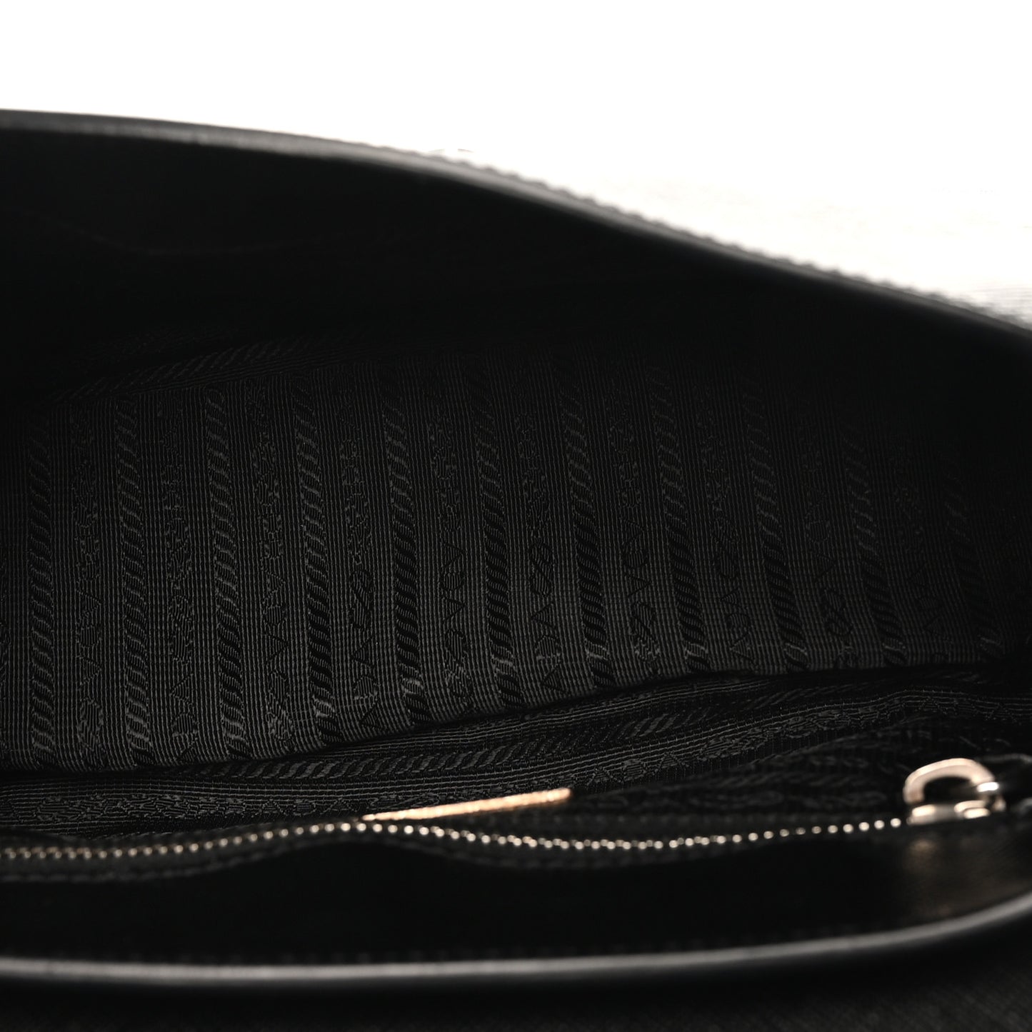 Saffiano Lux Pushlock Shoulder Bag Black