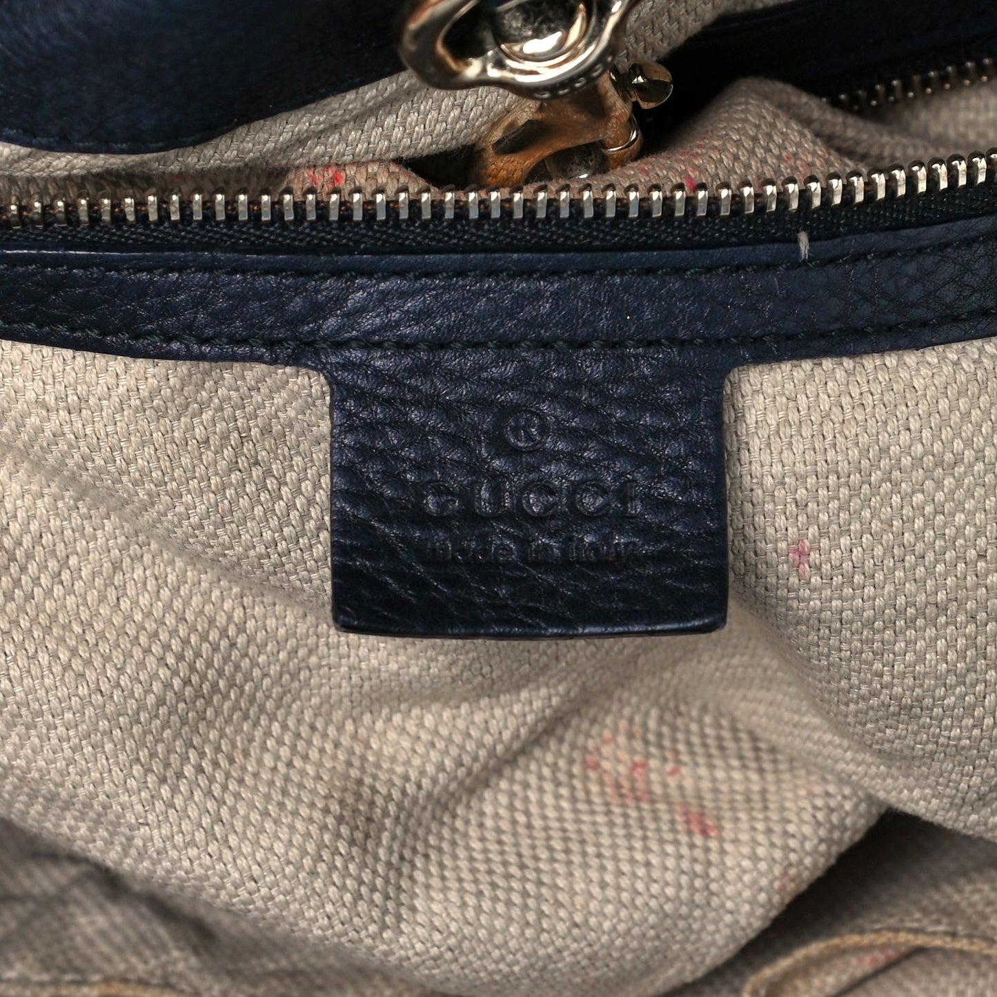 Pebbled Calfskin Medium Soho Chain Shoulder Bag Black