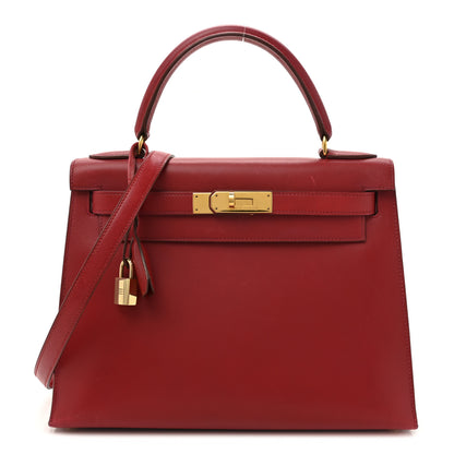 Hermes Box Kelly Sellier 28 Rouge Vif 1 of 19