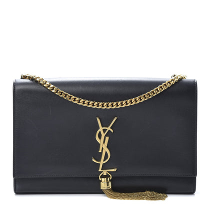 Saint Laurent Smooth Calfskin Medium Classic Monogram Kate Tassel Satchel Black 1 of 19