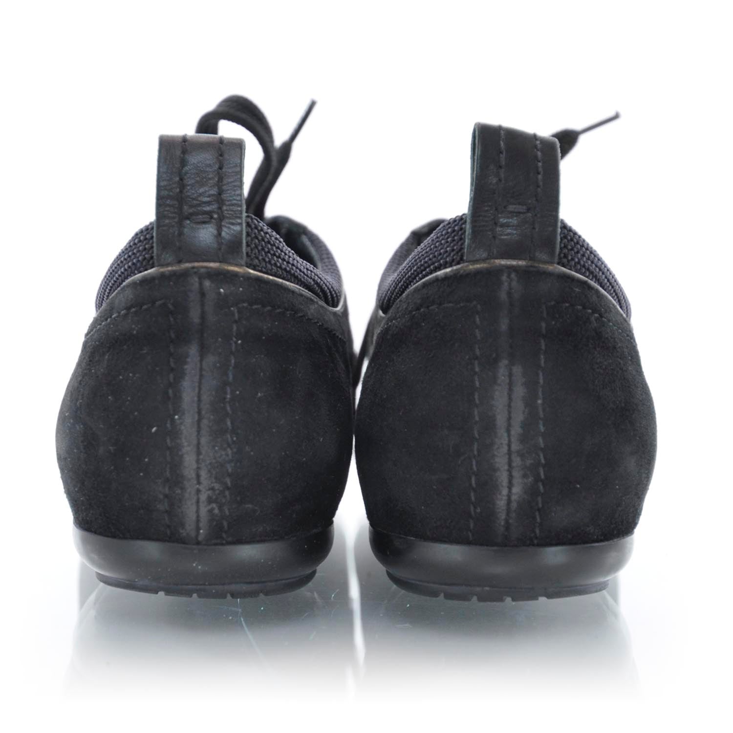 Louis Vuitton Suede Leather Sneakers 39 Black 3 of 9