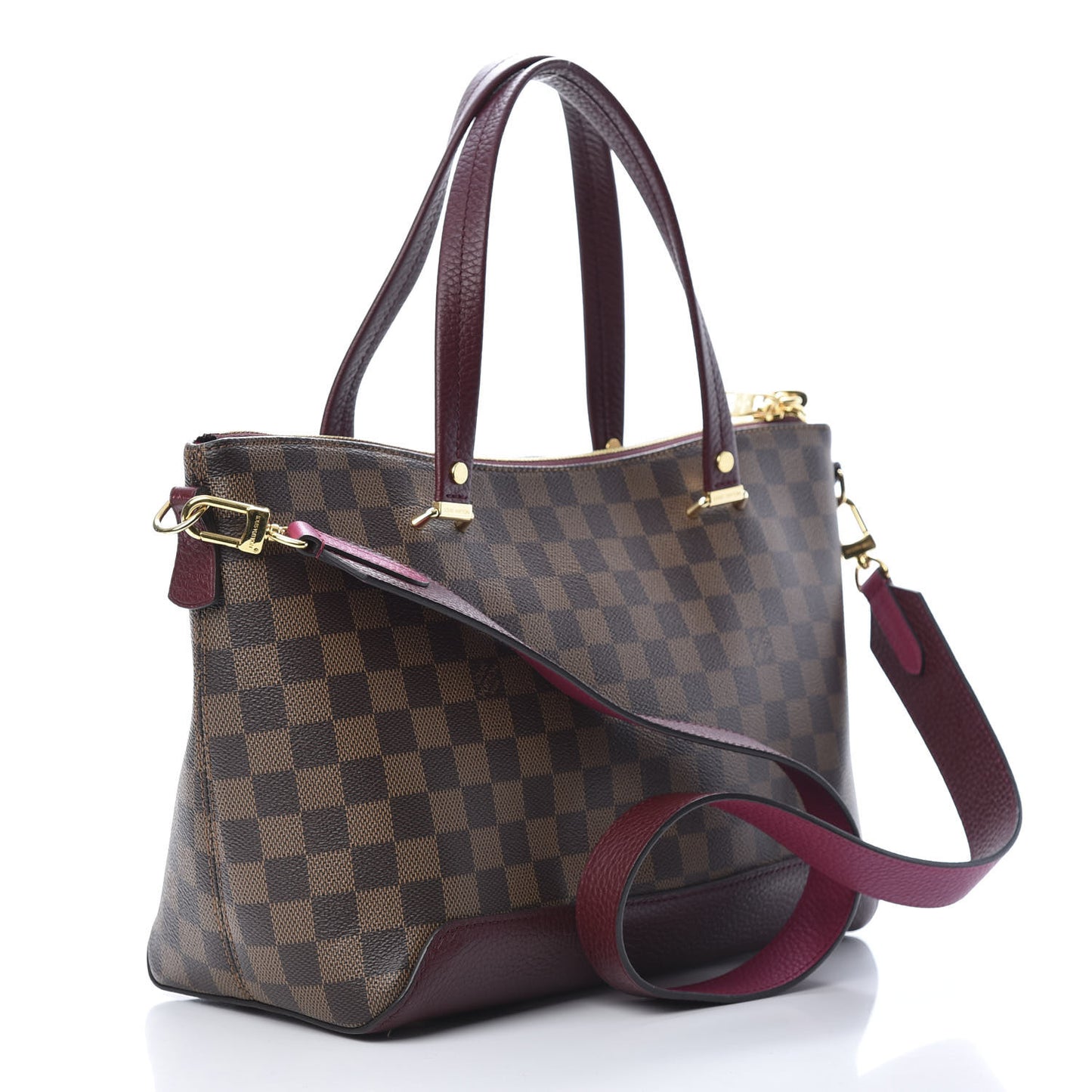 Damier Ebene Cuir Taurillon Hyde Park Fuchsia