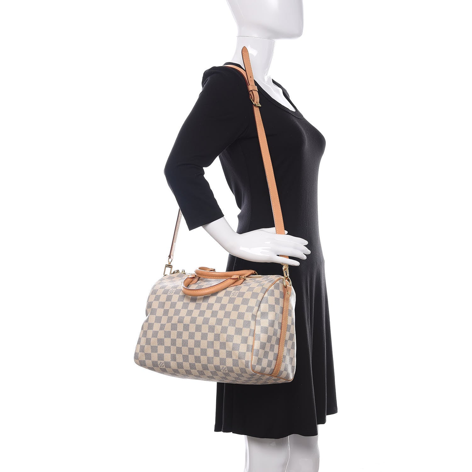 Louis Vuitton Damier Azur Speedy Bandouliere 30 2 of 17
