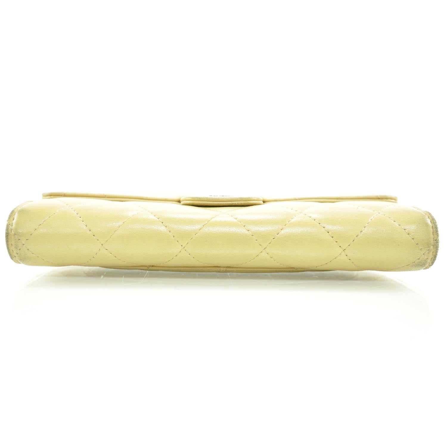 Chanel Lambskin Quilted Large Flap Wallet Beige 5 of 11