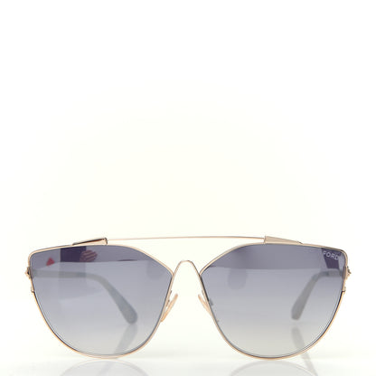 Tom Ford Metal Jacquelyn 02 Aviator Sunglasses TF563 Gold 2 of 8