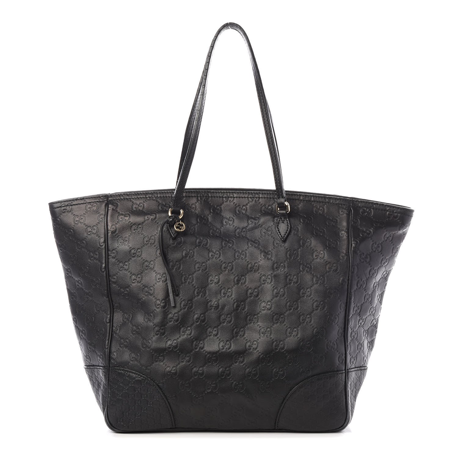 Gucci Guccissima Medium Bree Zippered Tote Black 1 of 12