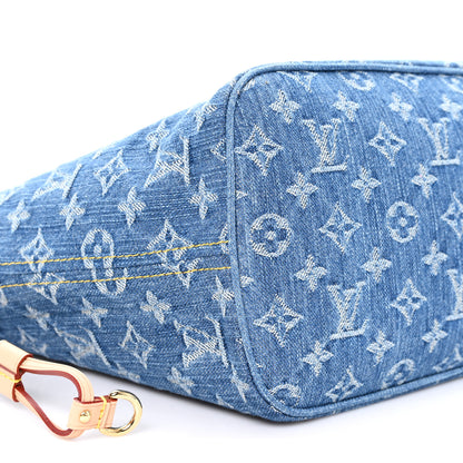 Louis Vuitton Monogram Denim Neo Neverfull MM Blue MM Blue 9 of 10