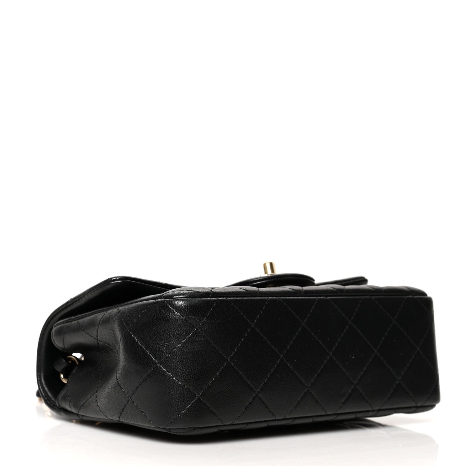 Chanel Lambskin Quilted Mini Rectangular Flap Black 3 of 9