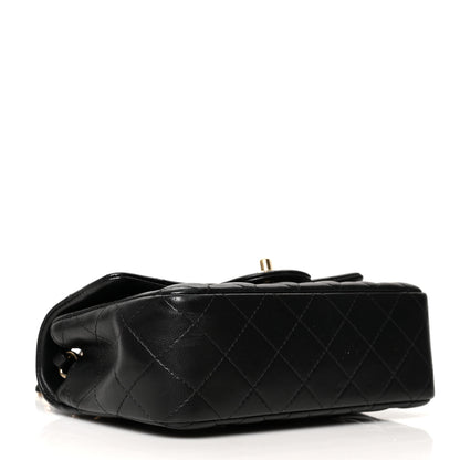 Chanel Lambskin Quilted Mini Rectangular Flap Black 3 of 9